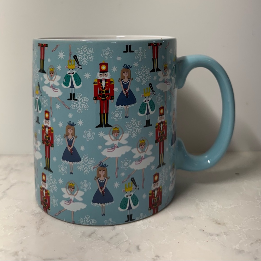 FAO Schwarz Christmas Nutcracker Light Blue Mug